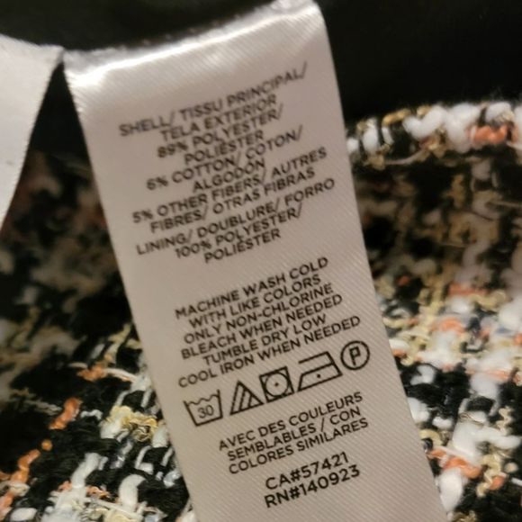 NEW LOFT Ann Taylor Tweed Shimmer Shift Skirt - Picture 9 of 10